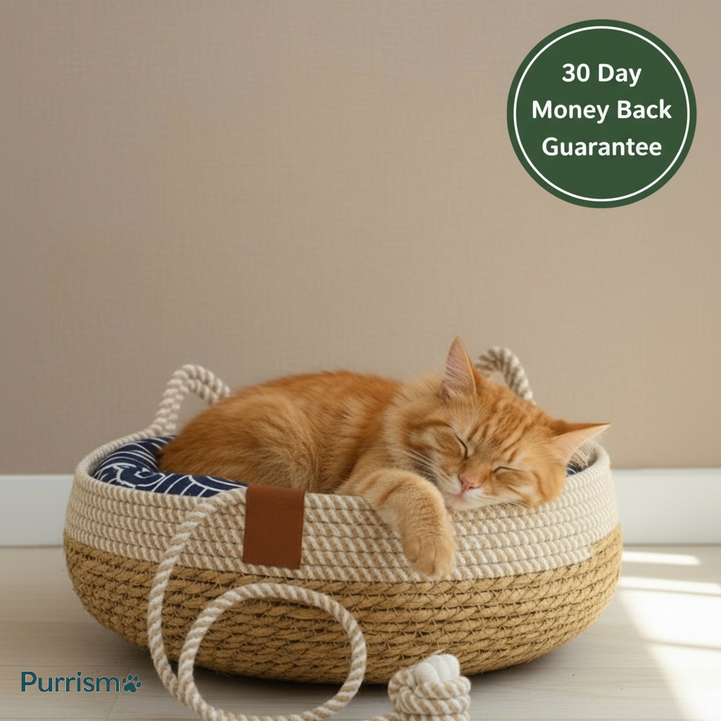 The Purrismo™ Natural Cat Basket
