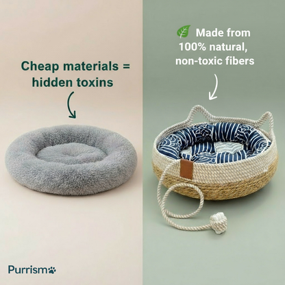 The Purrismo™ Natural Cat Basket