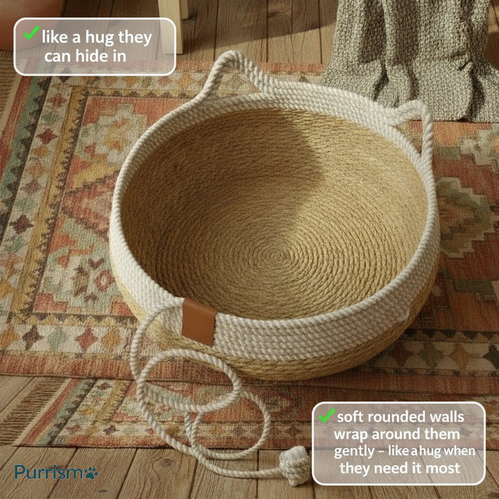 The Purrismo™ Natural Cat Basket