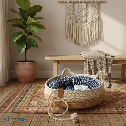 The Purrismo™ Natural Cat Basket